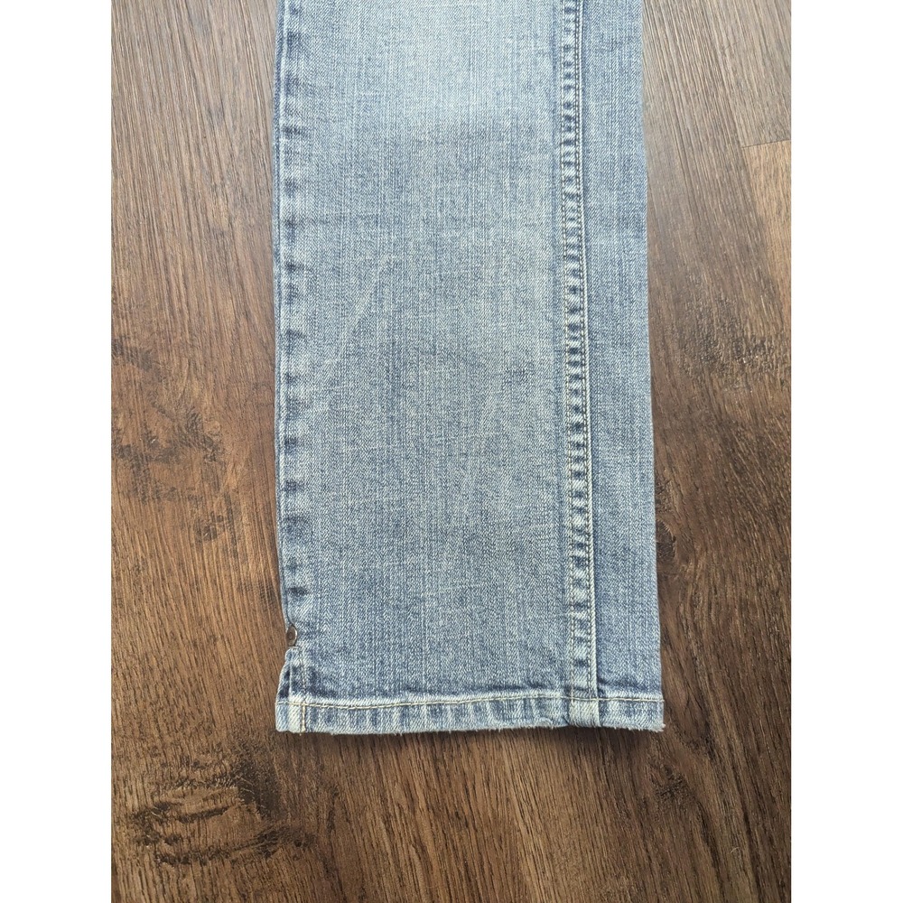 VTG Tommy Hilfiger Jeans Womens 10 Blue Light Wash Straight Zip Pocket Denim Y2K - Picture 6 of 16